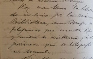 Carta manuscrita de Crisanto Pineda a Víctor Balaguer