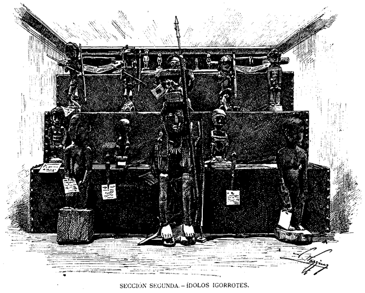 Bululs, figures tallades i consagrada de gran importància en la cultura ifugao a la segona secció de l’Exposició General de les Illes Filipines a Madrid el 1887. 