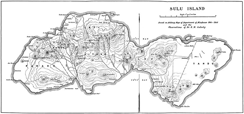 Mapa Illa de Sulu 